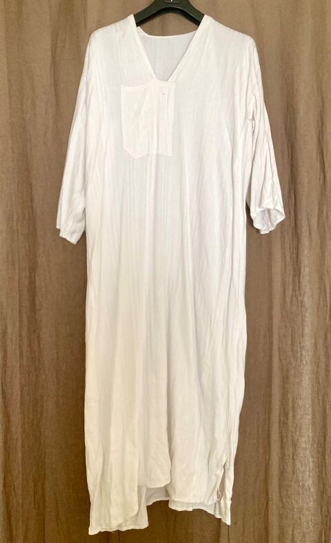 KAFTAN BLANC EN COTON  10 L'Isle-sur-la-Sorgue (84)