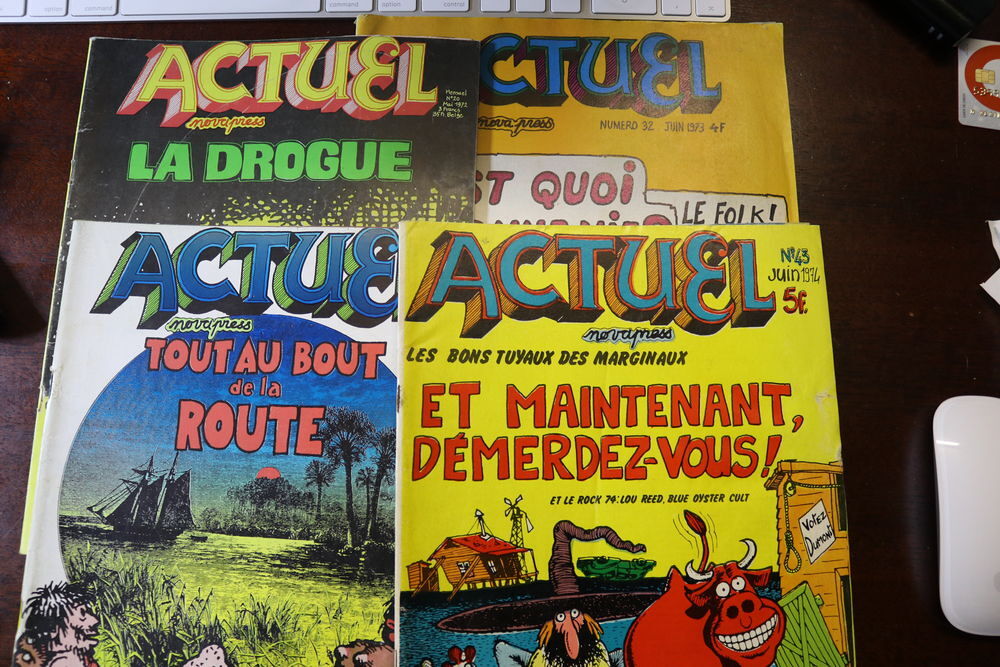Revues anciennes "ACTUEL" Livres et BD