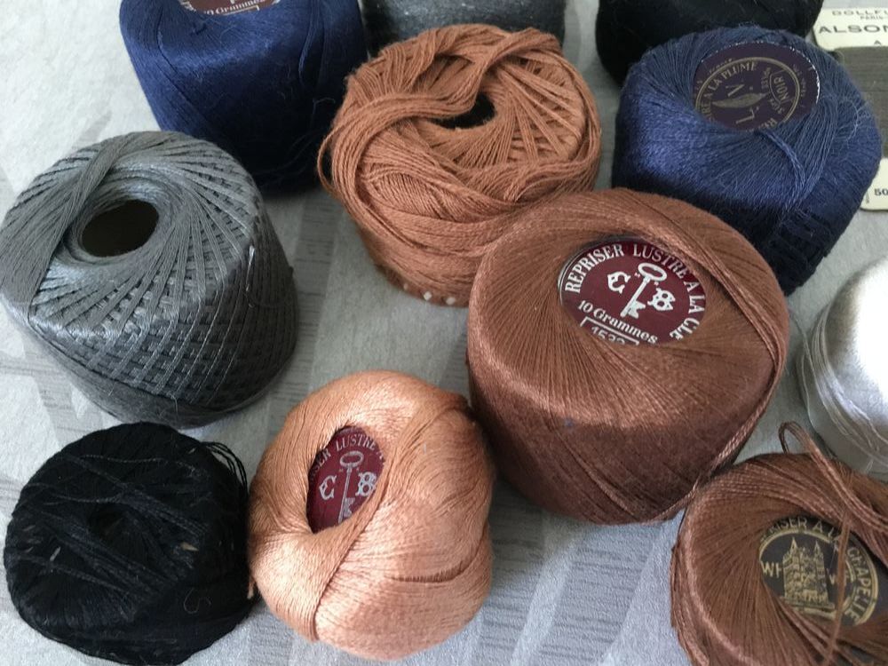  BOBINES anciennes et CARTES de FIL ou COTON &agrave; REPRISER Bricolage