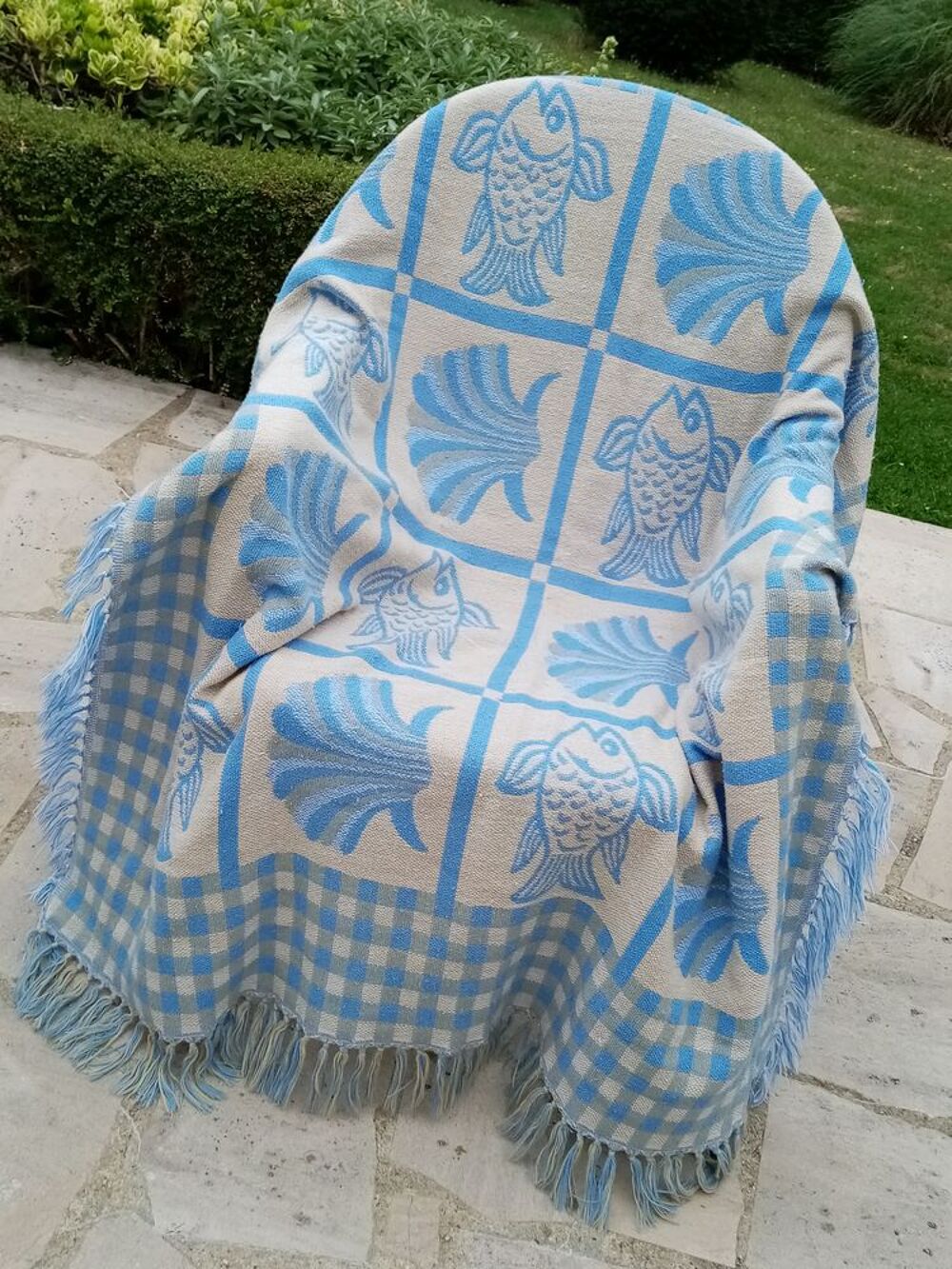 PLAID BLEU Décoration