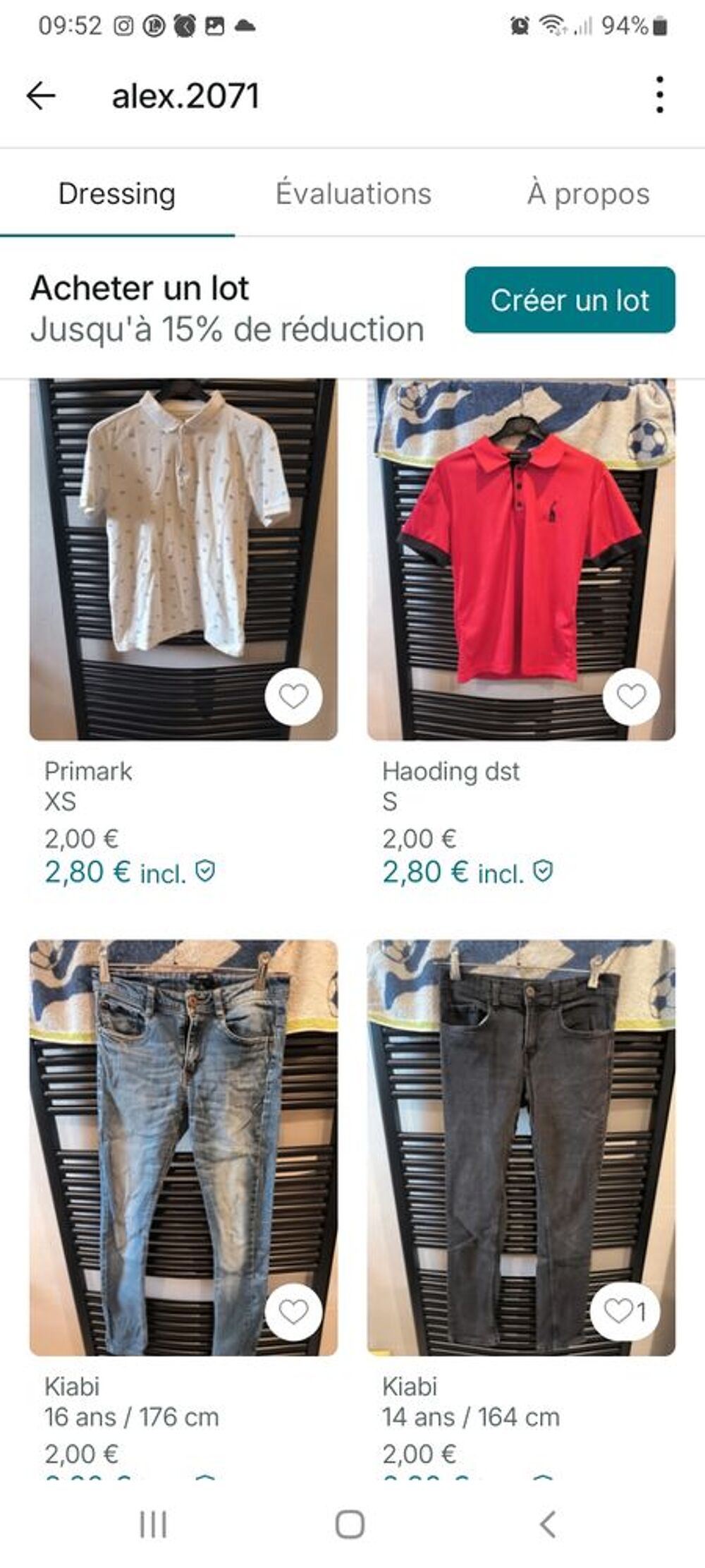 V&ecirc;tements homme Vêtements