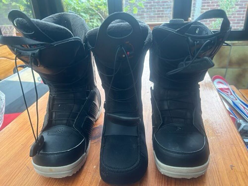 Chaussures Snowboard 43 SALOMON avec housse Sports