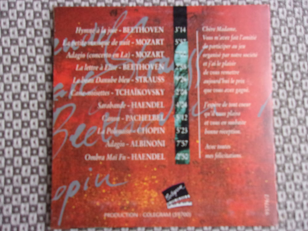 Les grands th&egrave;mes du classique CD et vinyles