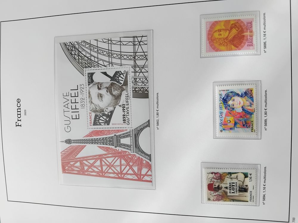 Timbres ann&eacute;e compl&egrave;te 2023 faciale 213 euros tous neufs 
