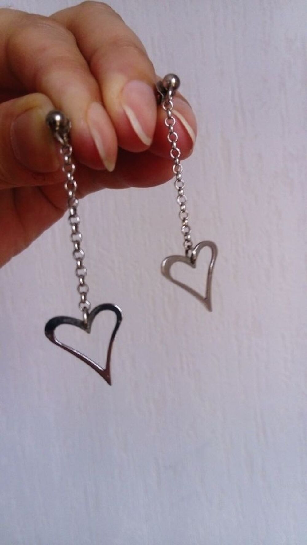 Boucles en argent coeurs Bijoux et montres