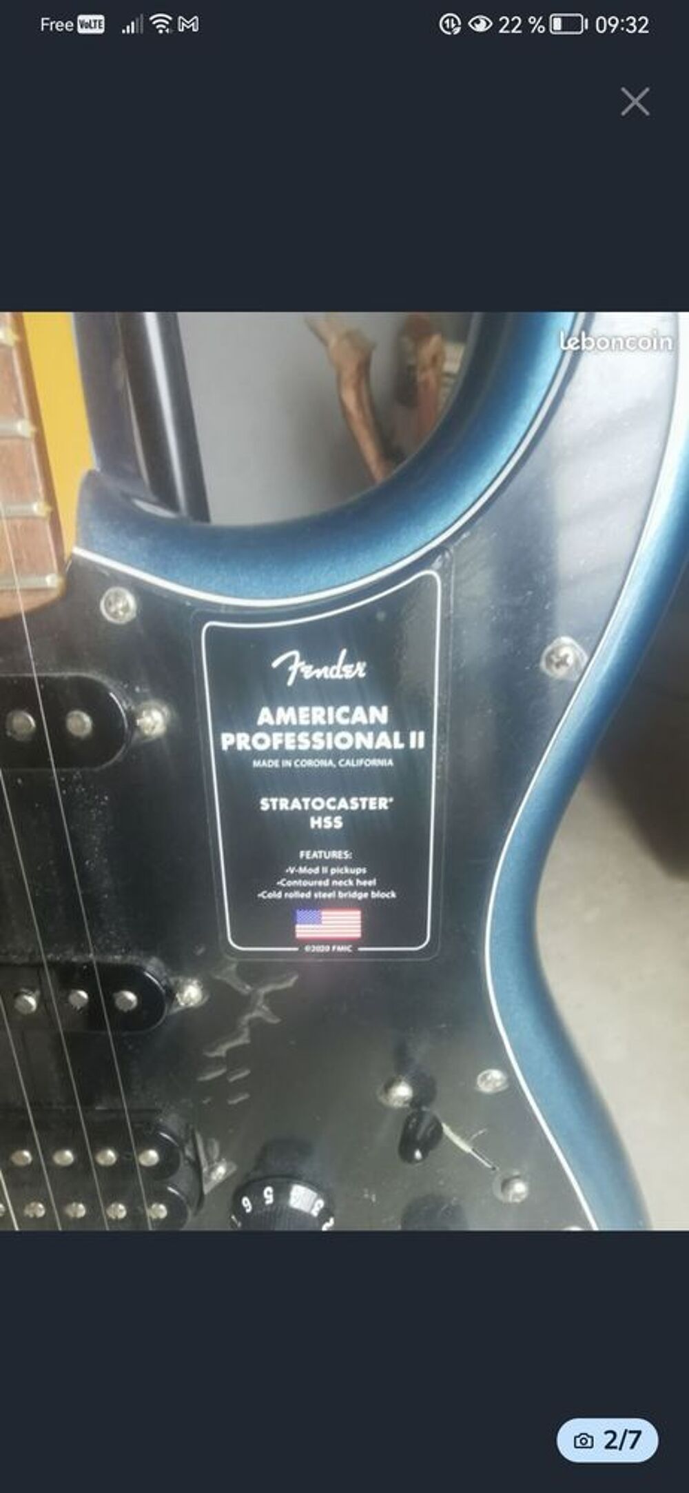 Fender stratocaster darknight american pro 2 Instruments de musique