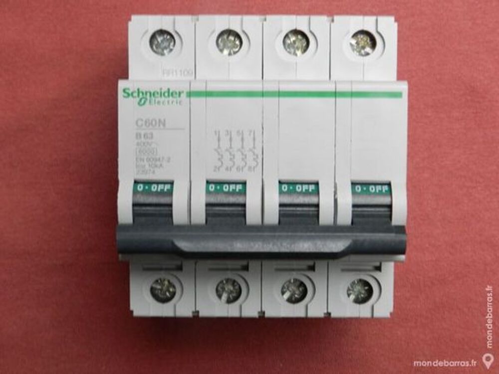 R&eacute;f 23974 DISJONCTEUR MULTI 9 C60N 4P 63A COURBE B Bricolage