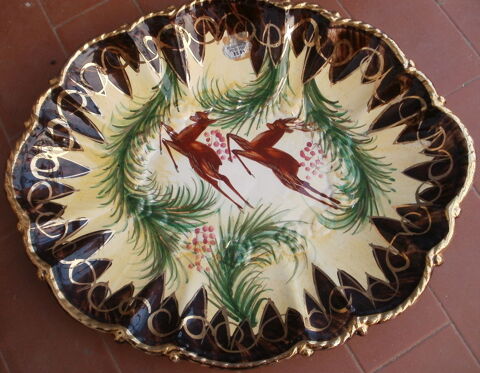 PLAT H. BEQUET Peint  la main 20 Montauban (82)