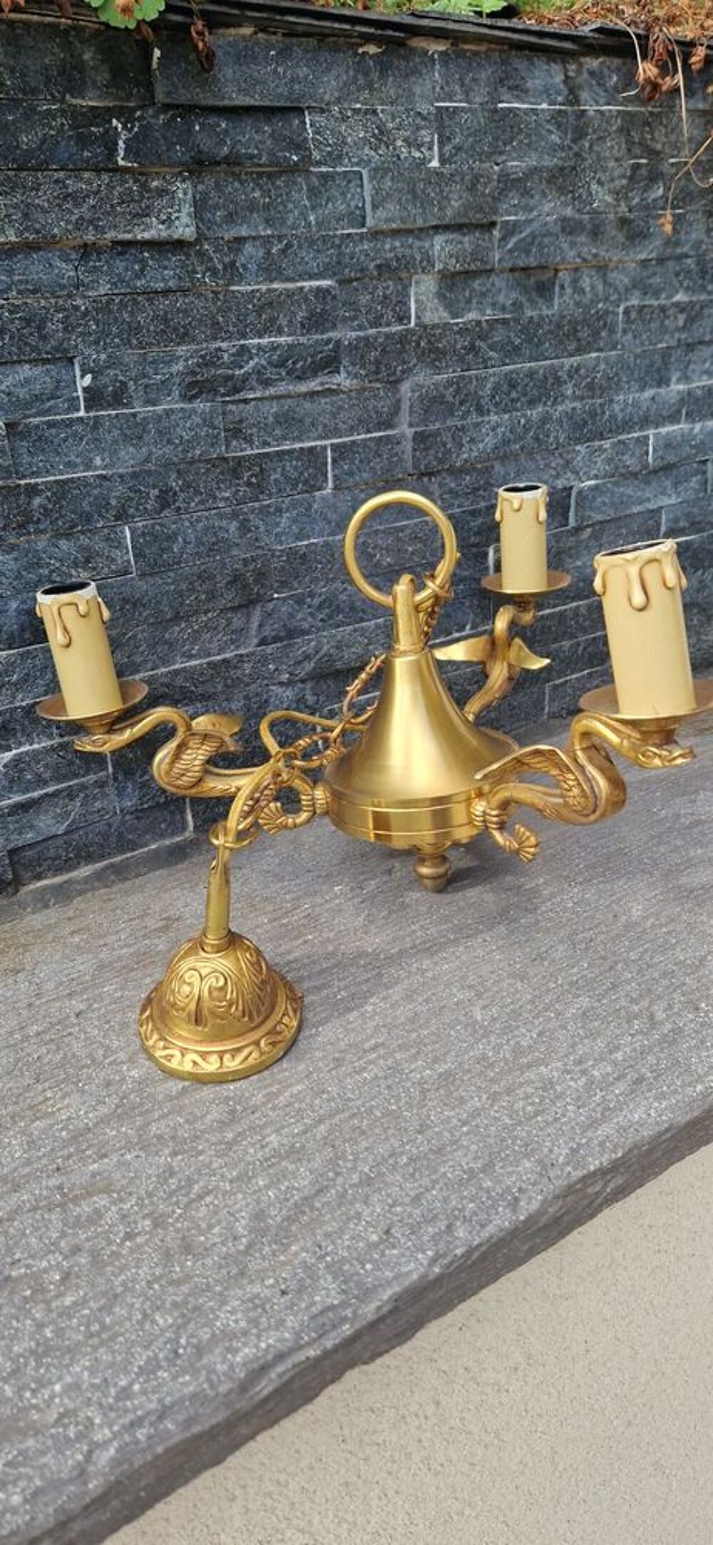 lustre style Louis XVI cygne Décoration