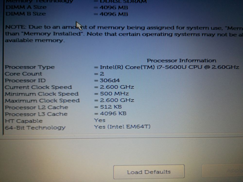 Dell E7250 Core i7-5600U-2,60 GHz Matériel informatique