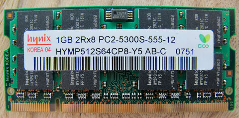 Barette mémoire 1GB DDR2 5 Marolles (41)