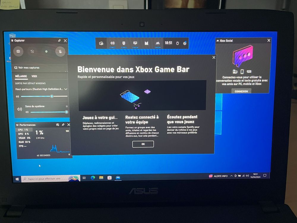 Ordinateur portable Gaming ASUS Matériel informatique