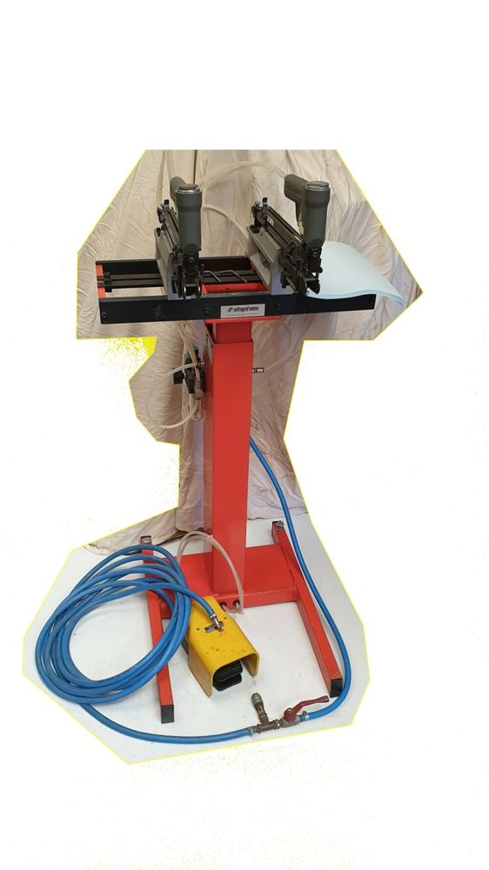Agrafeuse de table pneumatique SENCO 2 t&ecirc;tes d'agrafes PIQUE Bricolage
