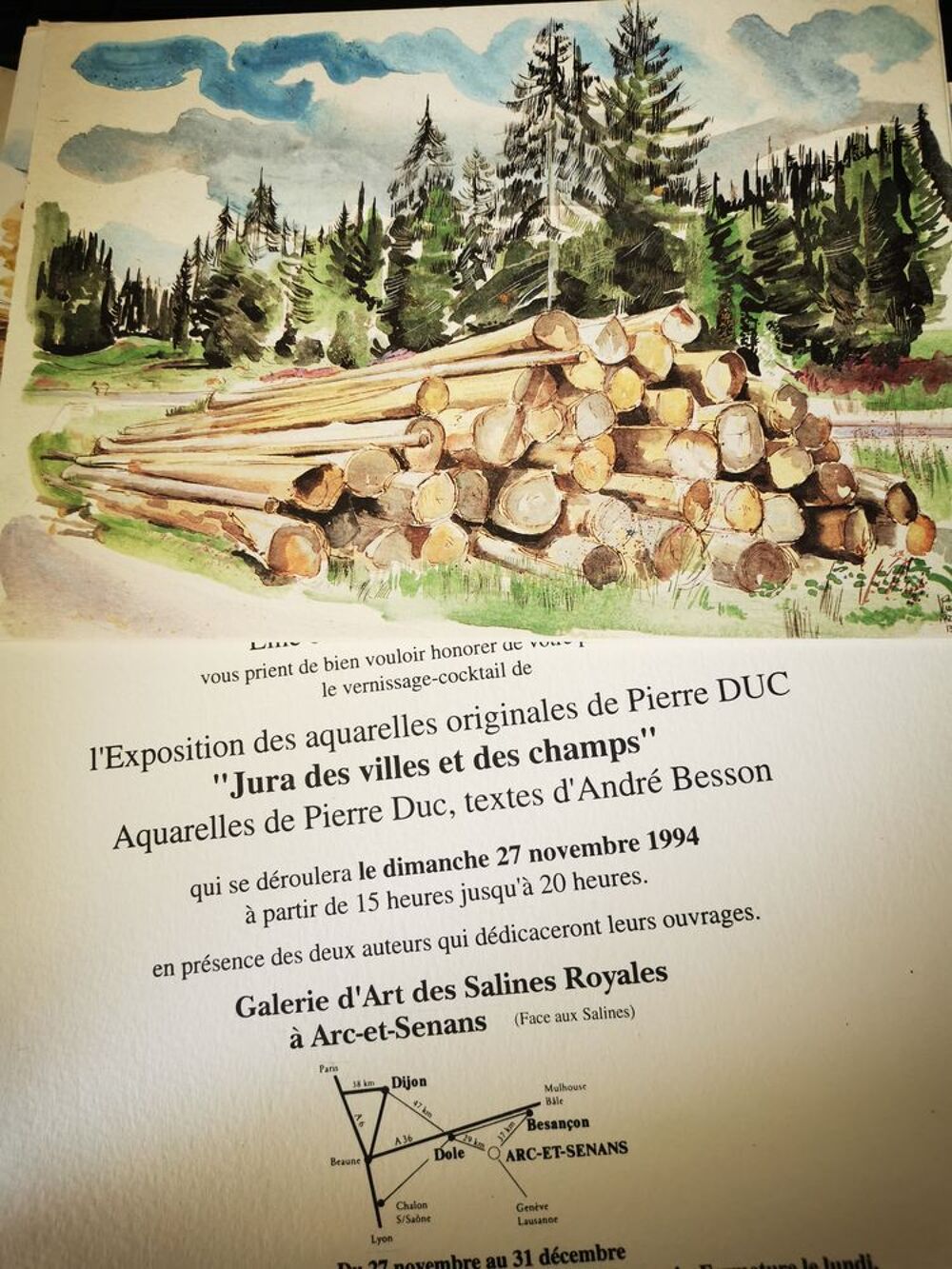 Jura des villes et des champs vu par Pierre Duc 24 aquarelle Livres et BD