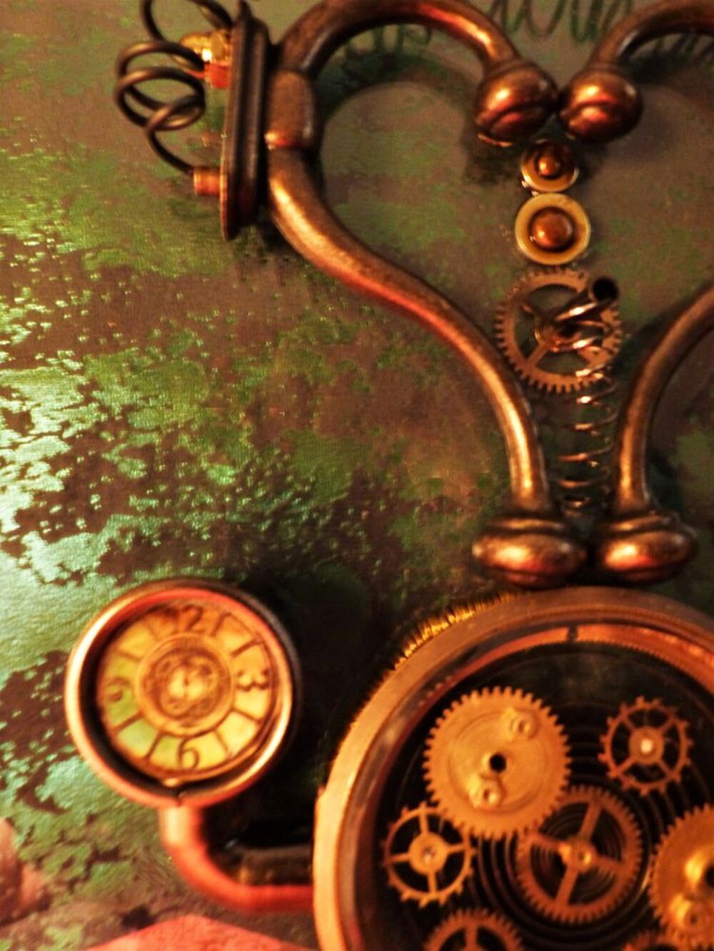 Tableau "MECHANICAL HEART XIX" Steampunk Décoration
