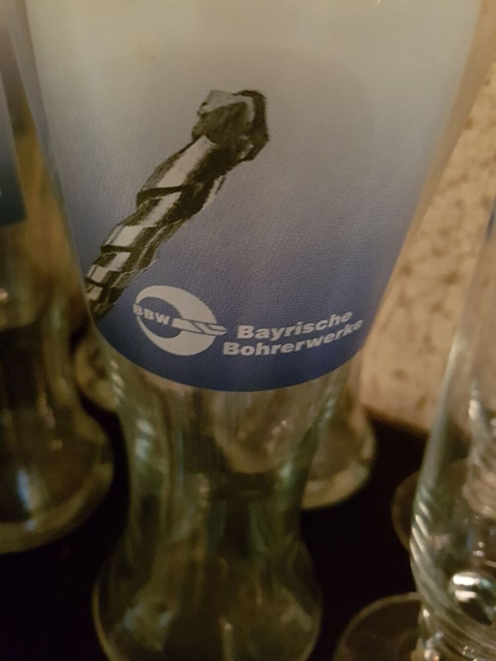 6 verres &agrave; bi&egrave;re (chopes) type brasserie Décoration