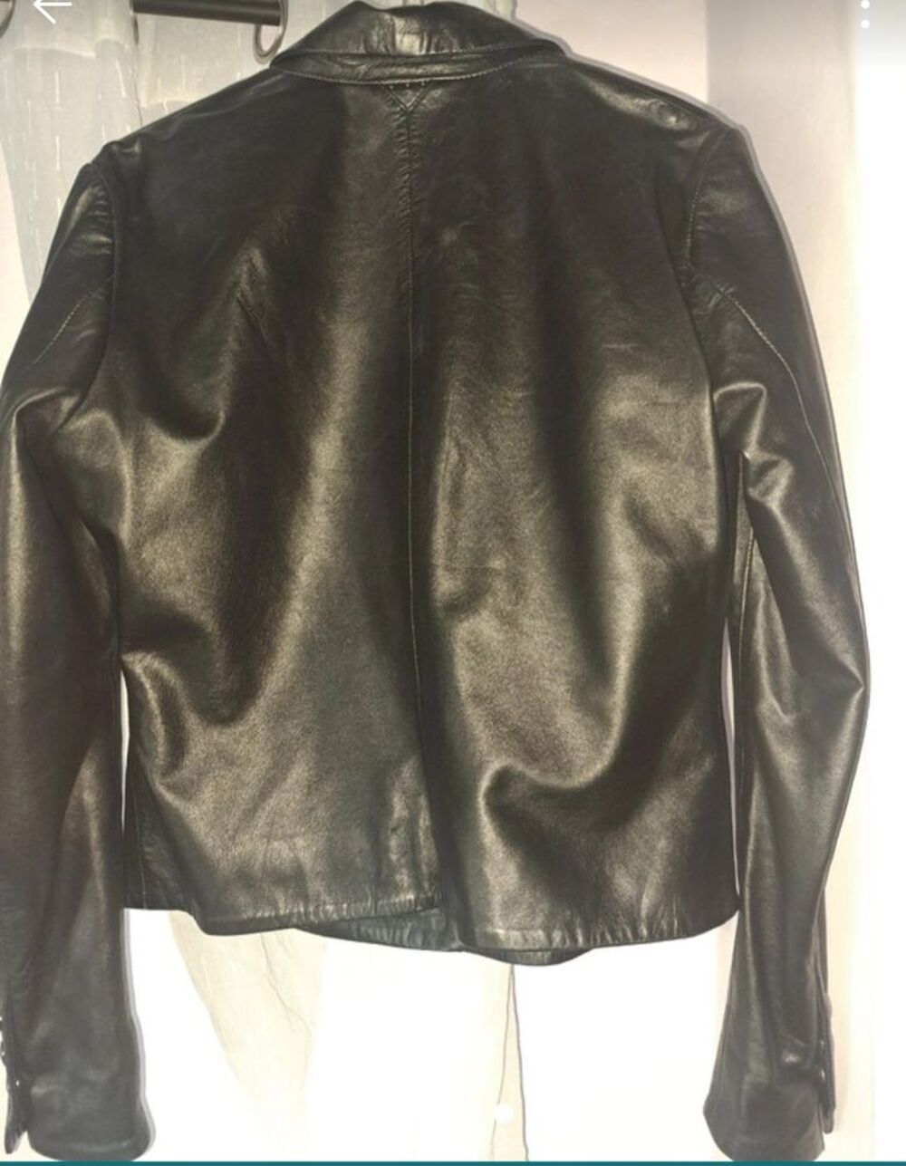 Veste cuir femme Rose Garden taille M Maroquinerie