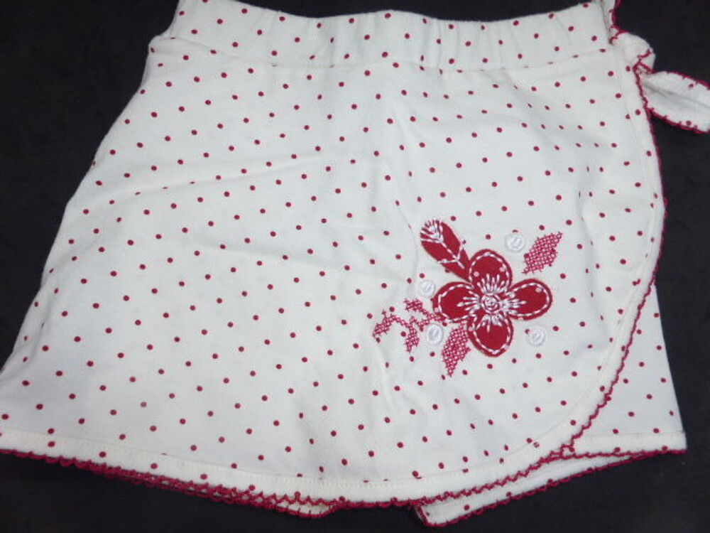 Les b&eacute;b&eacute;s de Floriane ensemble fille body et jupe short 3 mo Vêtements enfants