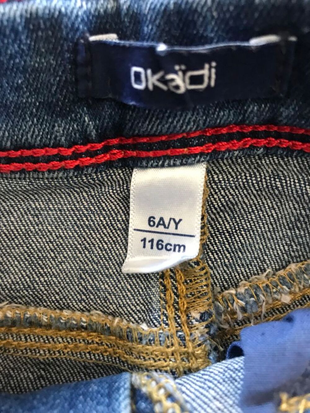 Jupe en jean enfant fille " Okaidi " motif chat Vêtements enfants