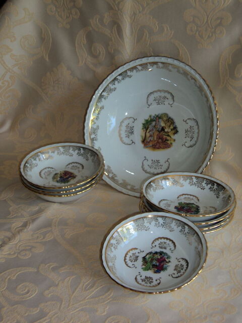 Service � g�teaux (2 motifs asiatiques diff�rents) 40 Val-de-Mercy (89)