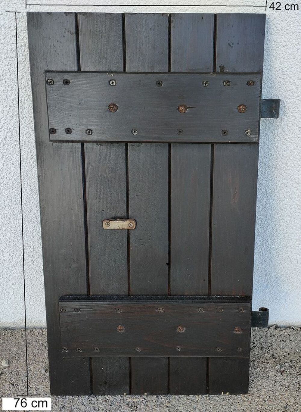 Volet battant bois, l.42 x h.76 cm, 1 vantail -tr&egrave;s bon &eacute;tat Bricolage