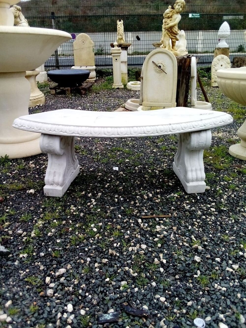 Banc en pierre Décoration