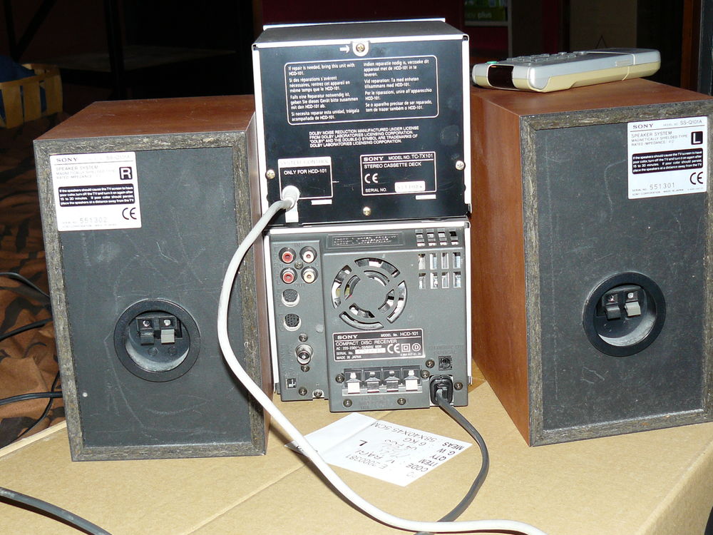 Sony Hi-Fi Stereo HCD-101 CD &amp; radio + cassette TC-TX101 pla Audio et hifi