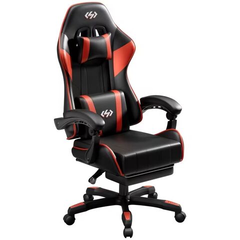 Chaise gaming noire et rouge Le Mans (72)