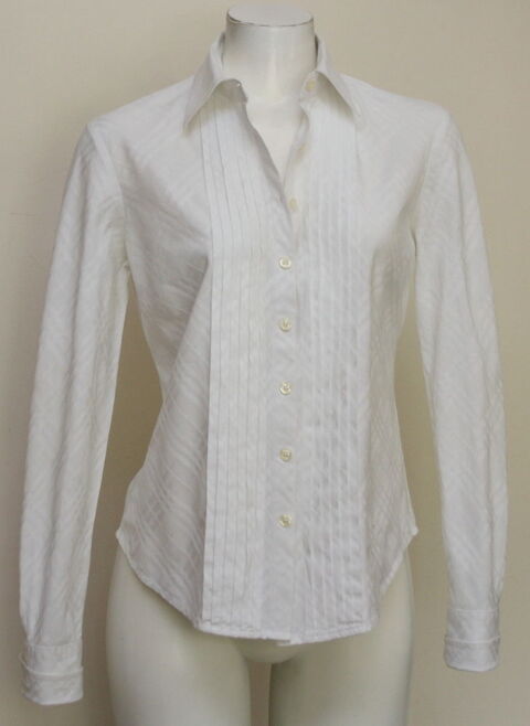 Chemise � plastron blanche BURBERRY T.S soit 36/38 Fr 120 Issy-les-Moulineaux (92)