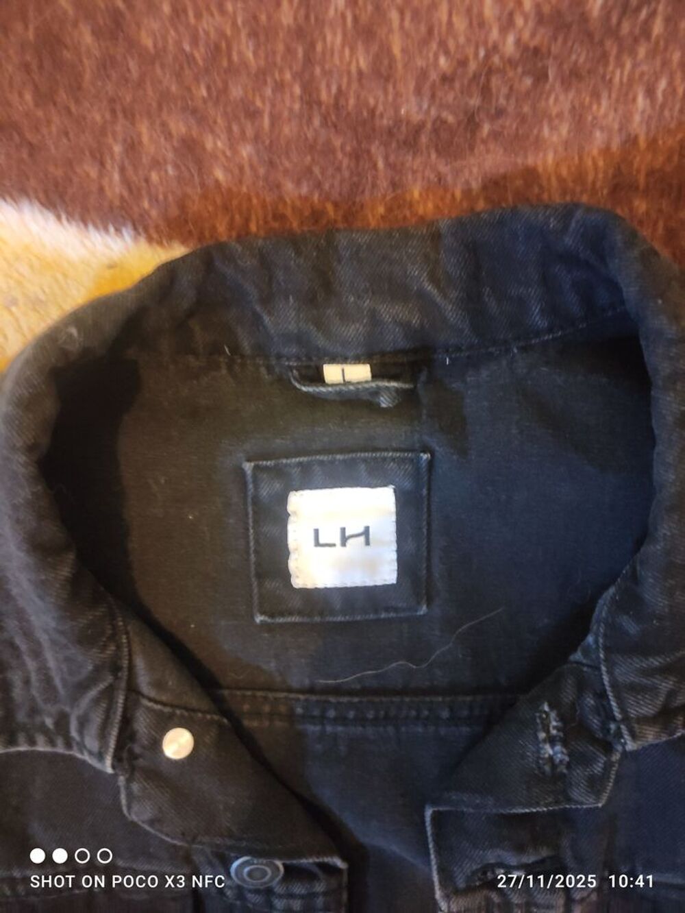 Veste jean homme taille L neuve jamais port&eacute; Vêtements