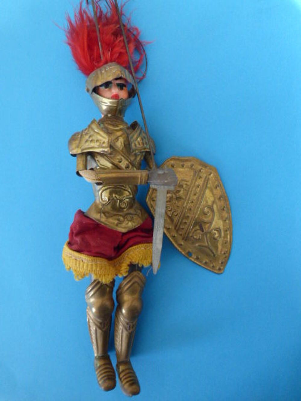 Chevalier marionnette articul&eacute;e du Moyen &Acirc;ge - Militaria 