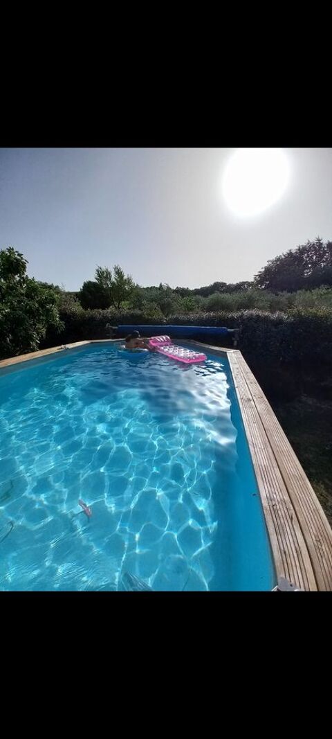 Piscine bois Kariba +bache  bulle hivernage (liner hs) 1500 Saint-Laurent-des-Arbres (30)