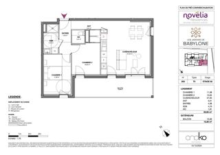  Appartement � vendre 3 pi�ces 64 m�