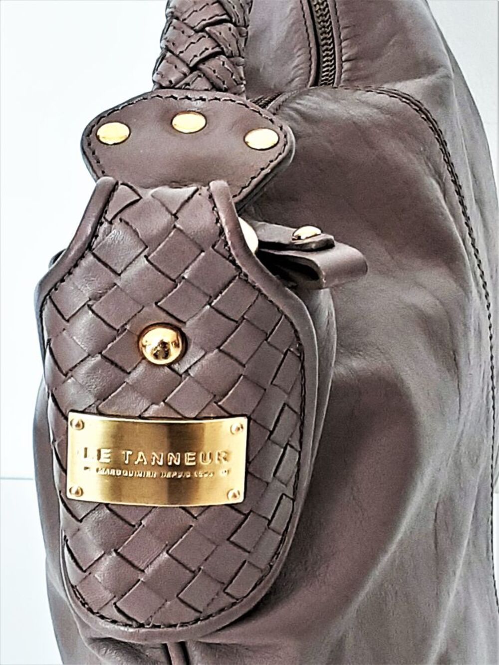 magnifique sac a main marque LE TANNEUR Maroquinerie