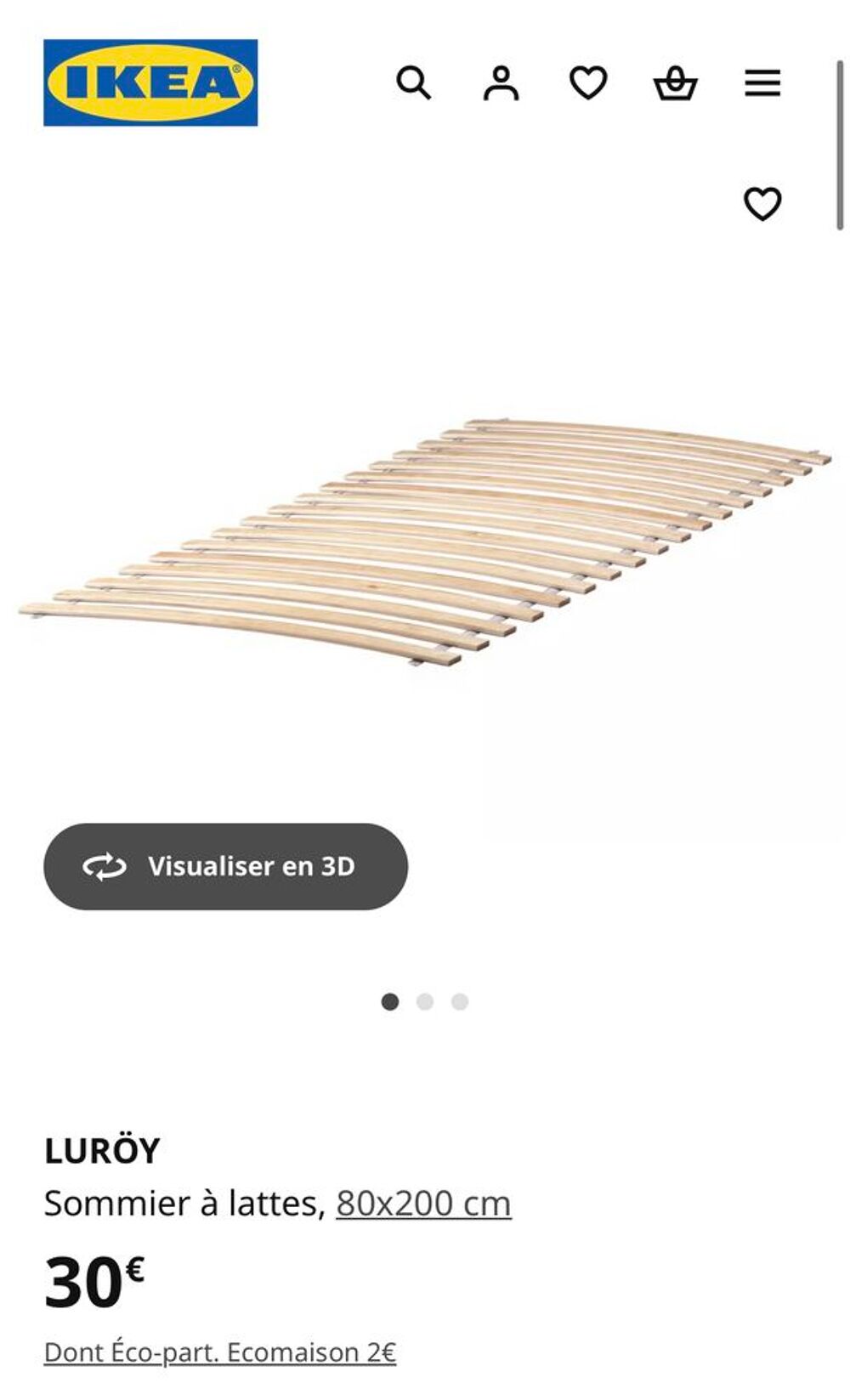 Lit 2 places (sommier + matelas 140x200) Meubles