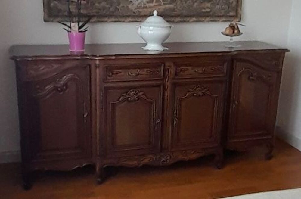 A SAISIR Lot salle &agrave; manger table et buffet en merisier Meubles
