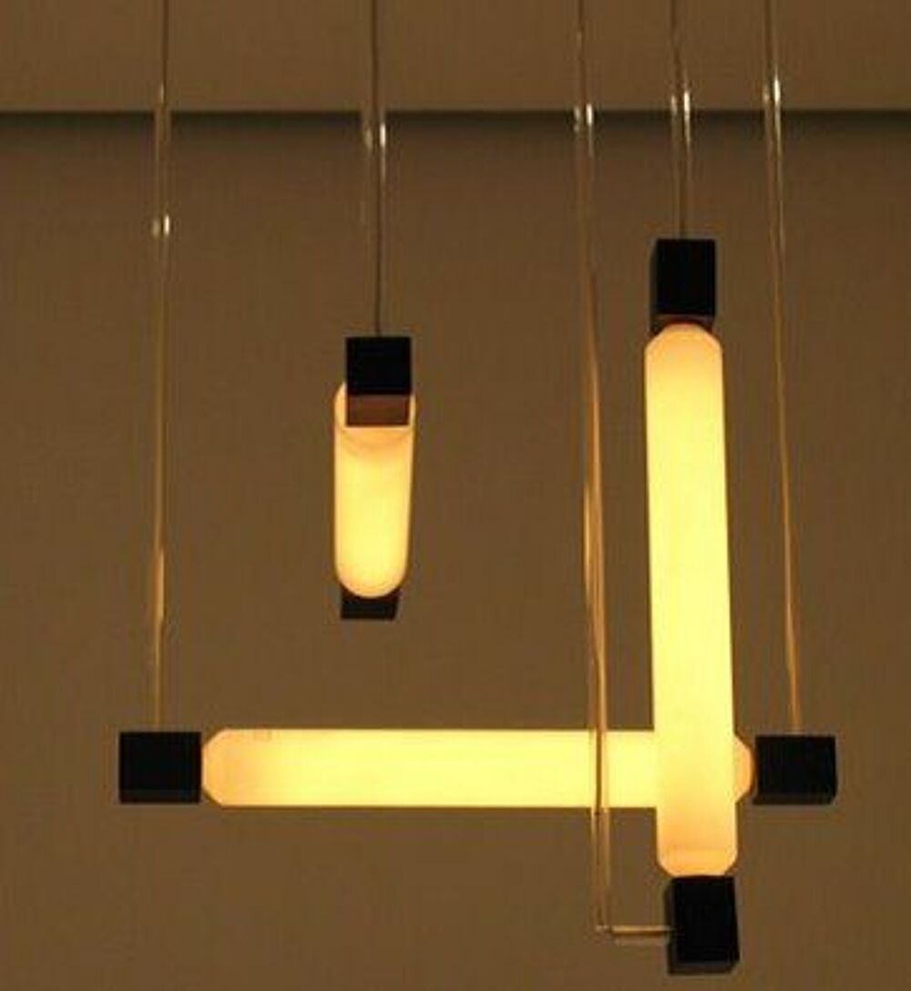 LAMPE LUSTRE de GERRIT RIETVELD Hanging light. Art d&eacute;co 1930 Décoration