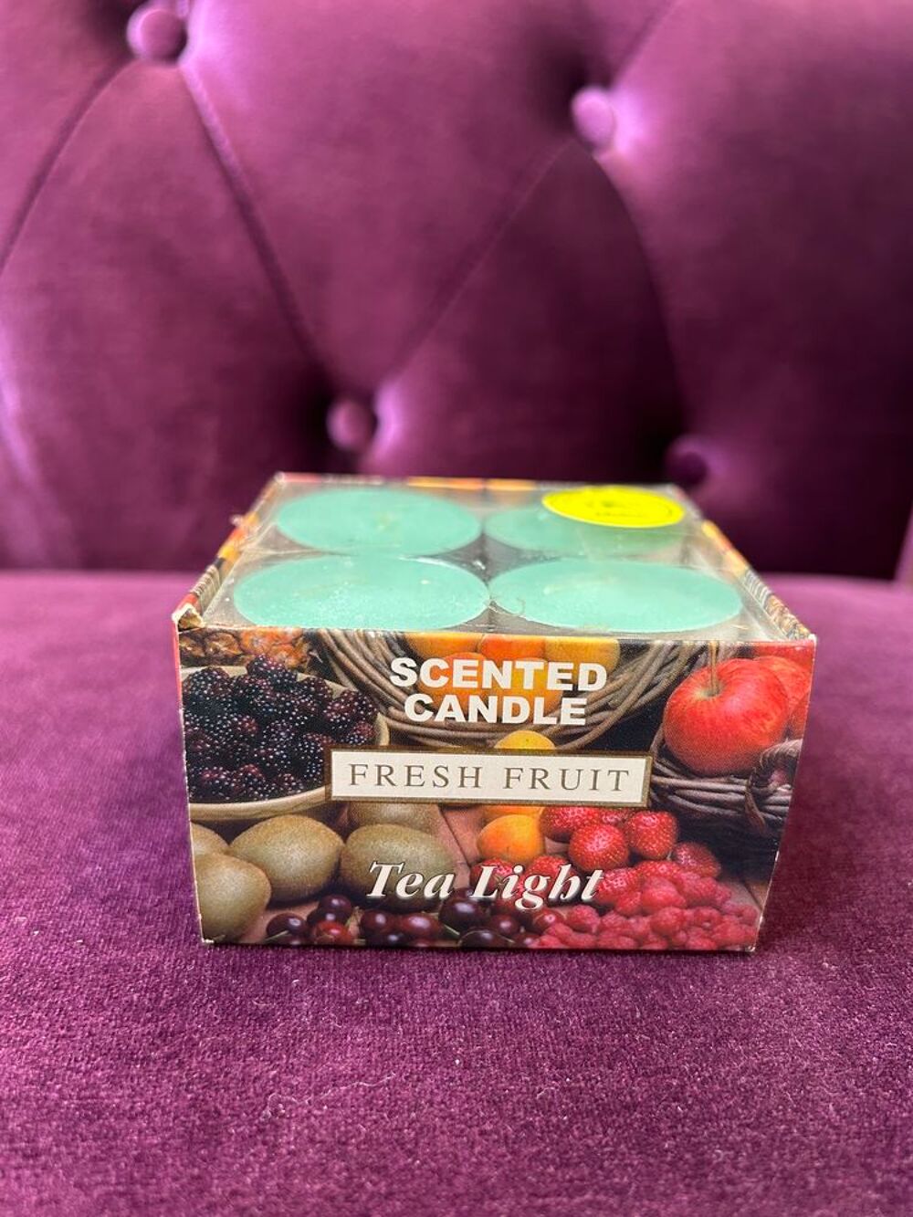 Ensemble petite bougie parfum melon Décoration