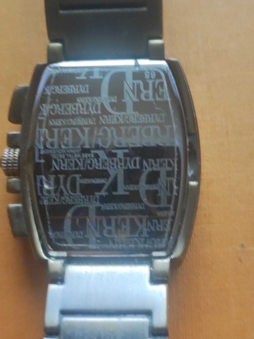 Superbe montre acier dor&eacute;,pierres zirconium. vintage. Dyrberg Kern Tr&egrave;s bon &eacute;tat Bijoux et montres
