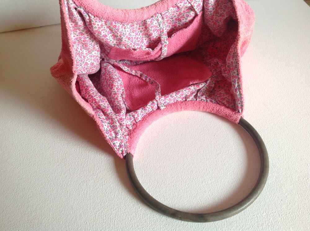 SAC ARTISANAL ROSE MOD&Egrave;LE UNIQUE FAIT MAIN Envoi Possible Maroquinerie