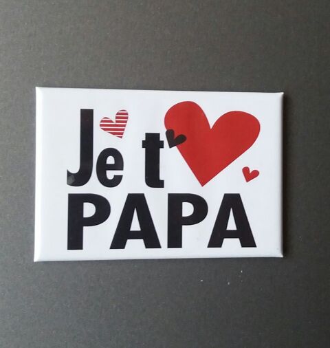 Beau magnet frigo aimant message je t'aime papa - L 8 cm 4 Domart-en-Ponthieu (80)