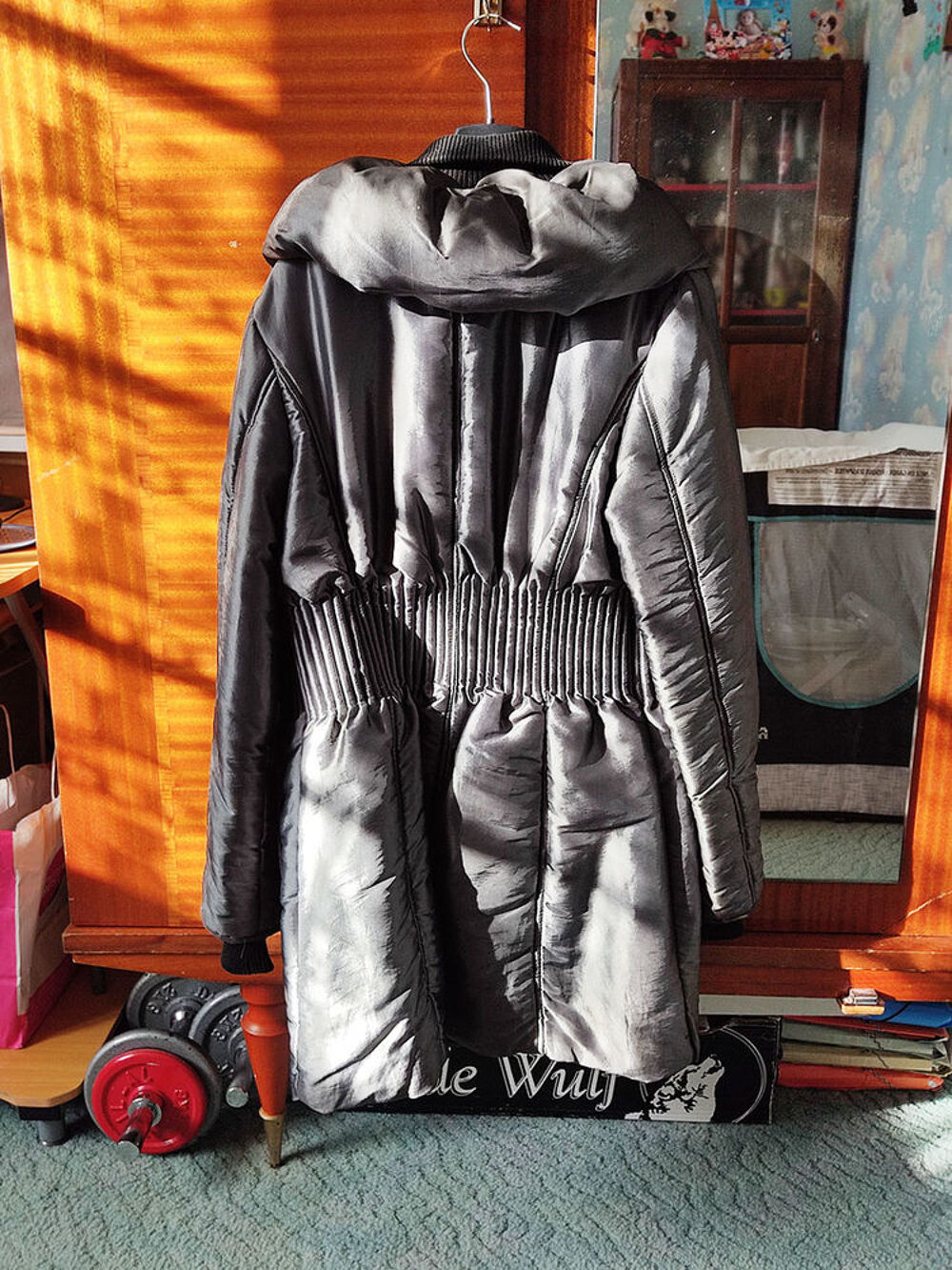 Doudoune chaude couleur Argent Vêtements