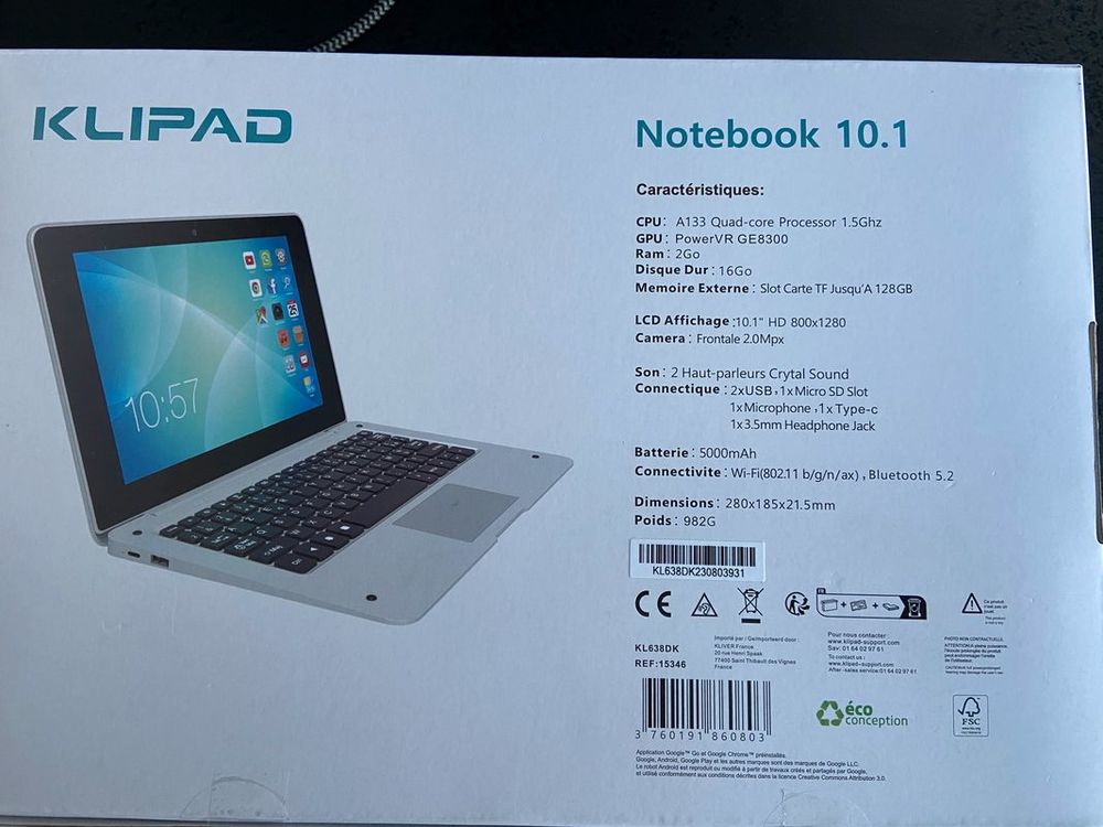 Notebook Klipad neuf Matériel informatique