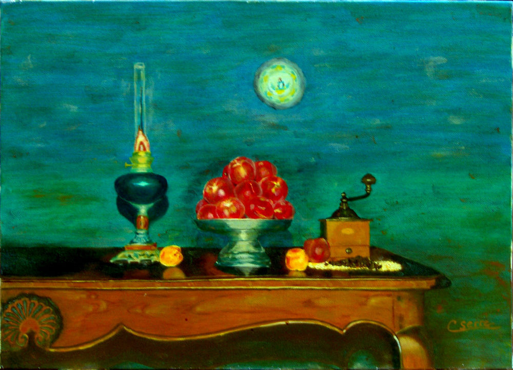 lot de 2 tableaux &agrave; l'huile non encadr&eacute;s au choix
Décoration