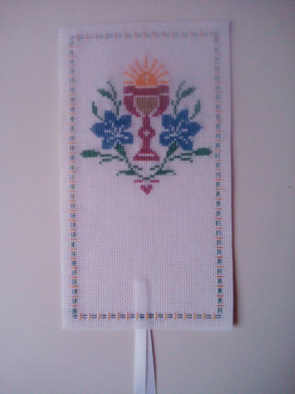 Broderie oiseau et message "Pace et Salute" et ben d'autres Décoration