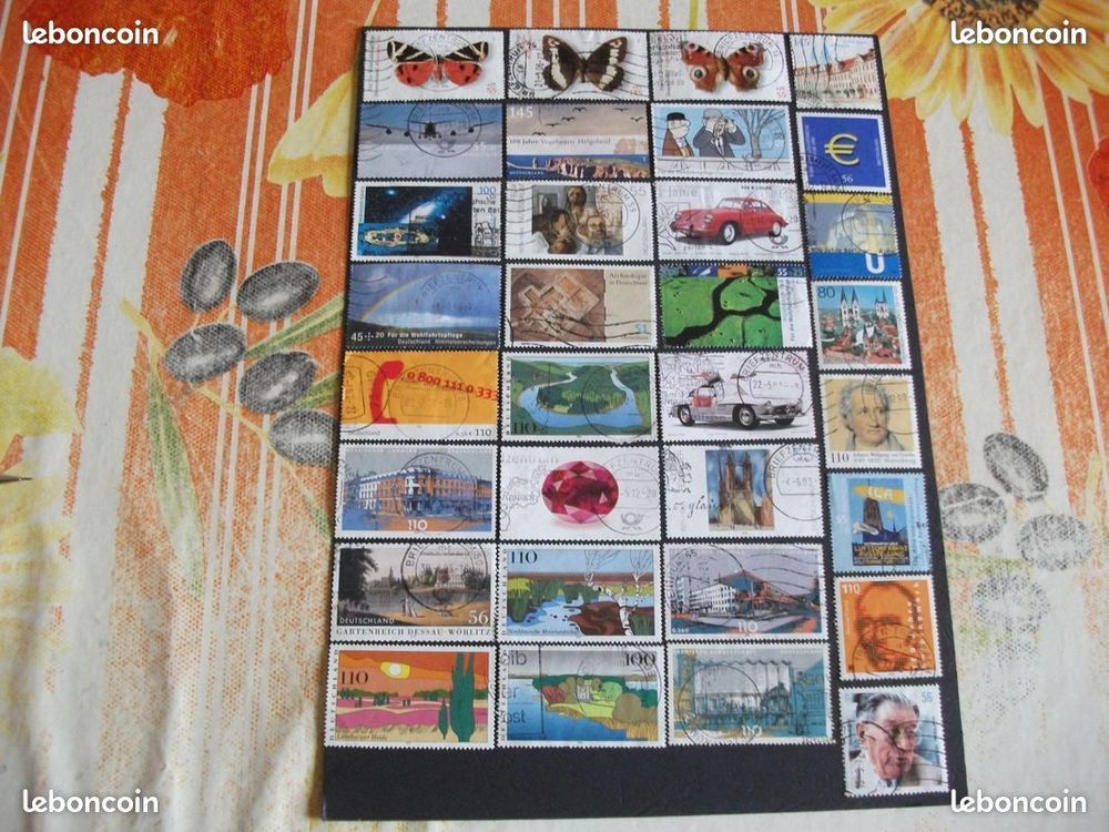Lot de 286 Timbres diff&eacute;rents d'Allemagne (DEUTSCHLAND) 