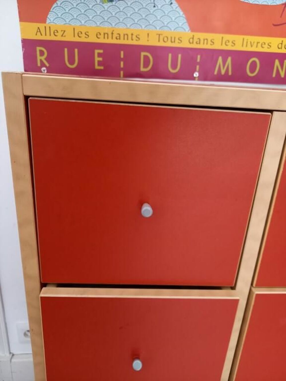Petit meuble de rangement &agrave; tiroirs, rouge Meubles