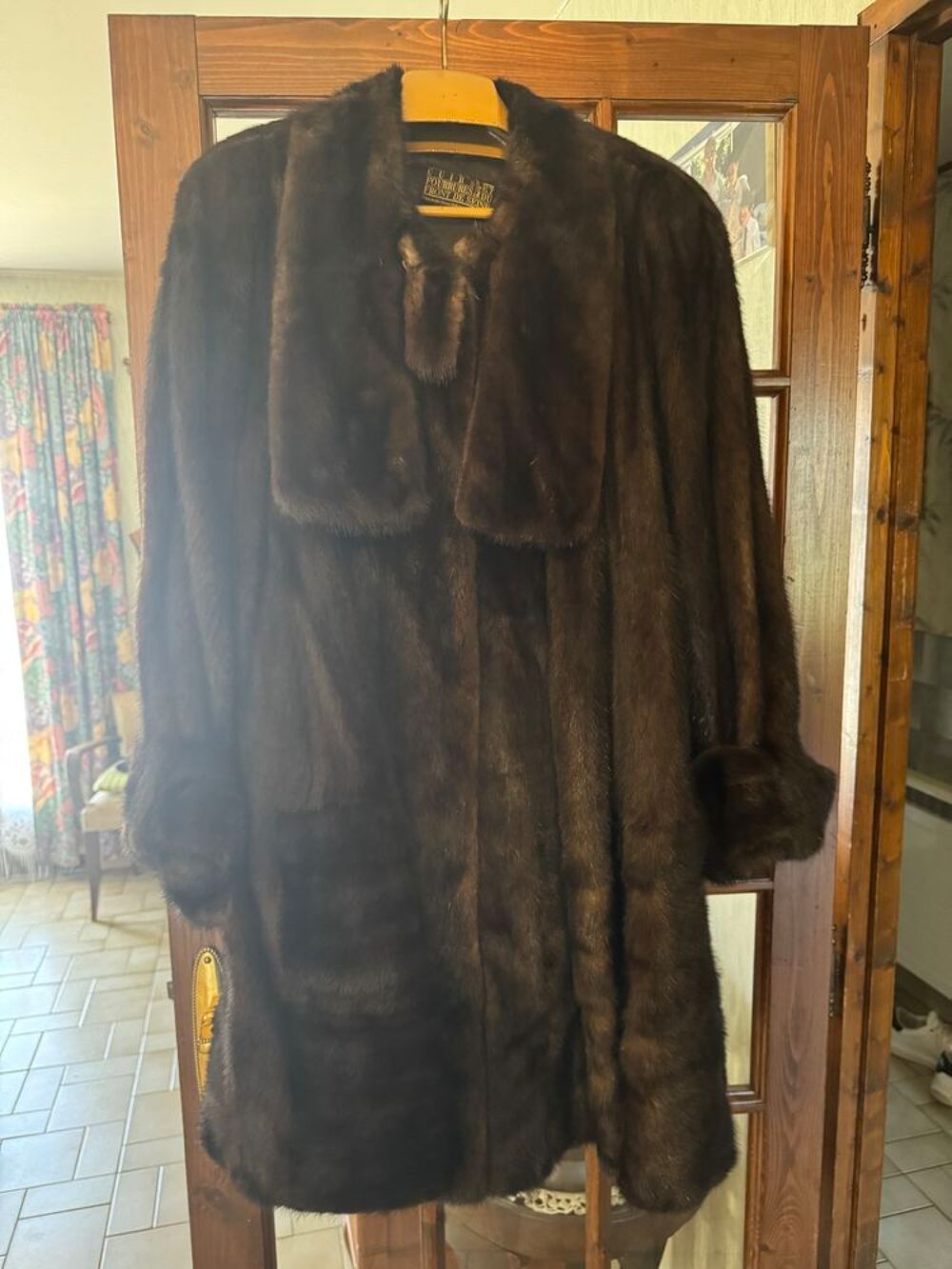 Manteau 3/4 vison marron Vêtements