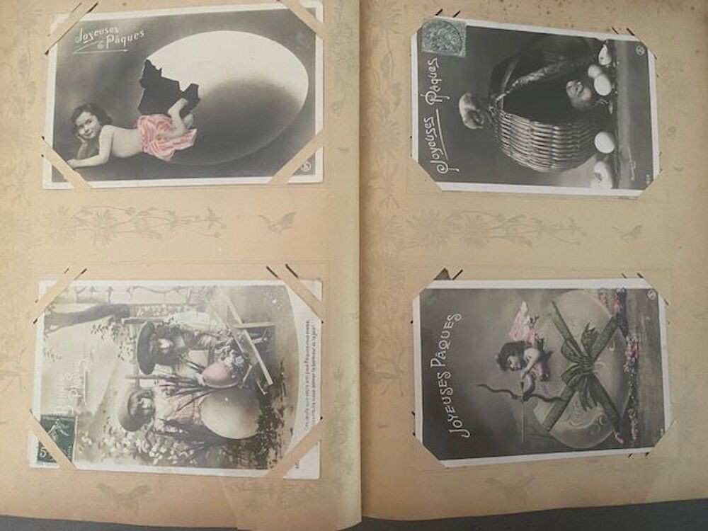 Environ 300 cartes postales sur le th&egrave;me de Paques 