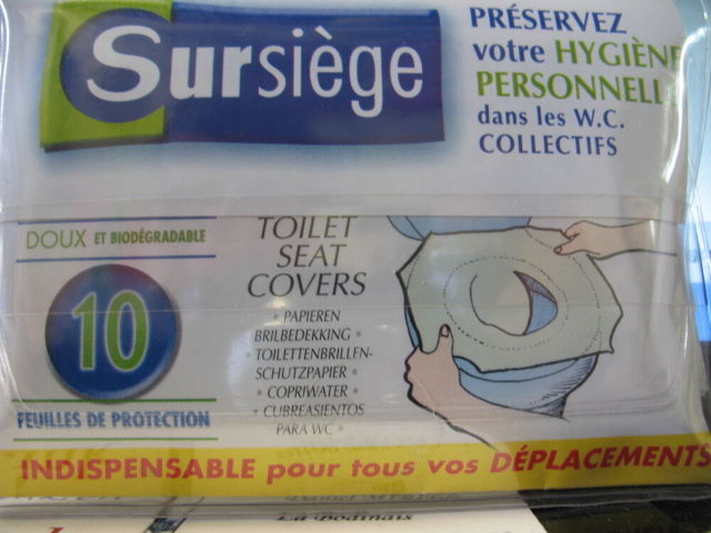  100 pi&egrave;ces Sursi&egrave;ge calisi&egrave;ge wc protection NEUF Maroquinerie